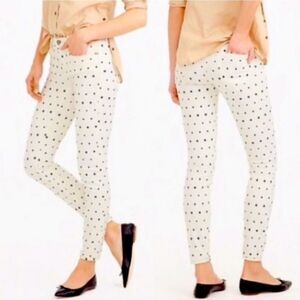 J. Crew Toothpick White & Blue Star Jeans (27)
